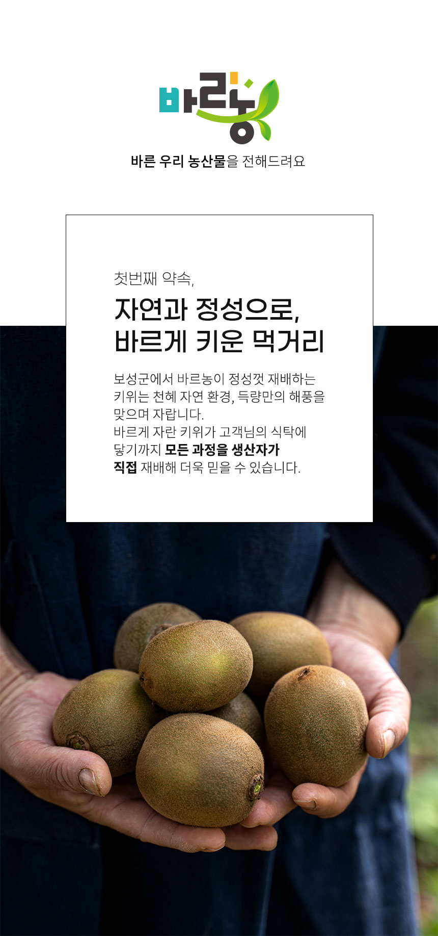 [바르농] 무농약 이상 그린키위 2kg