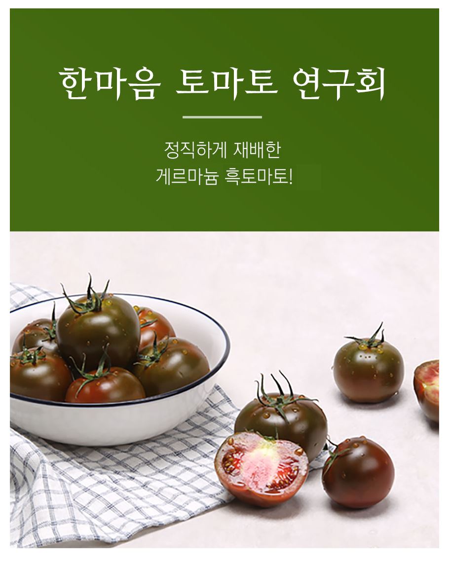 [한마음 토마토 연구회] 게르마늄 흑토마토 2kg+2kg