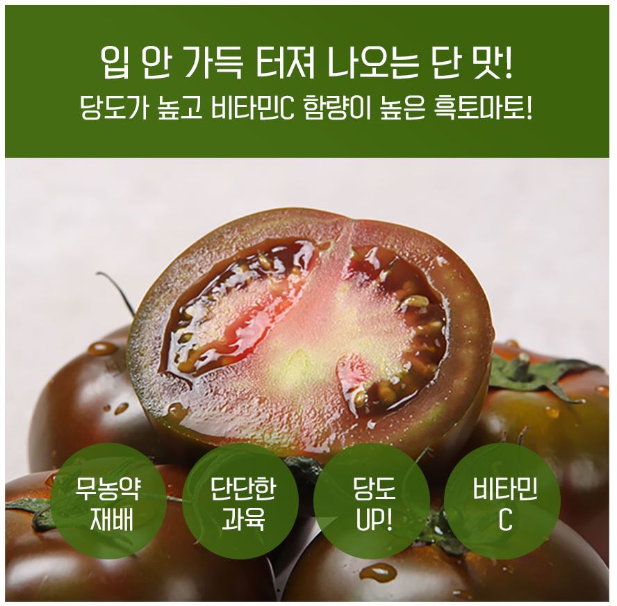 [한마음 토마토 연구회] 게르마늄 흑토마토 2kg+2kg